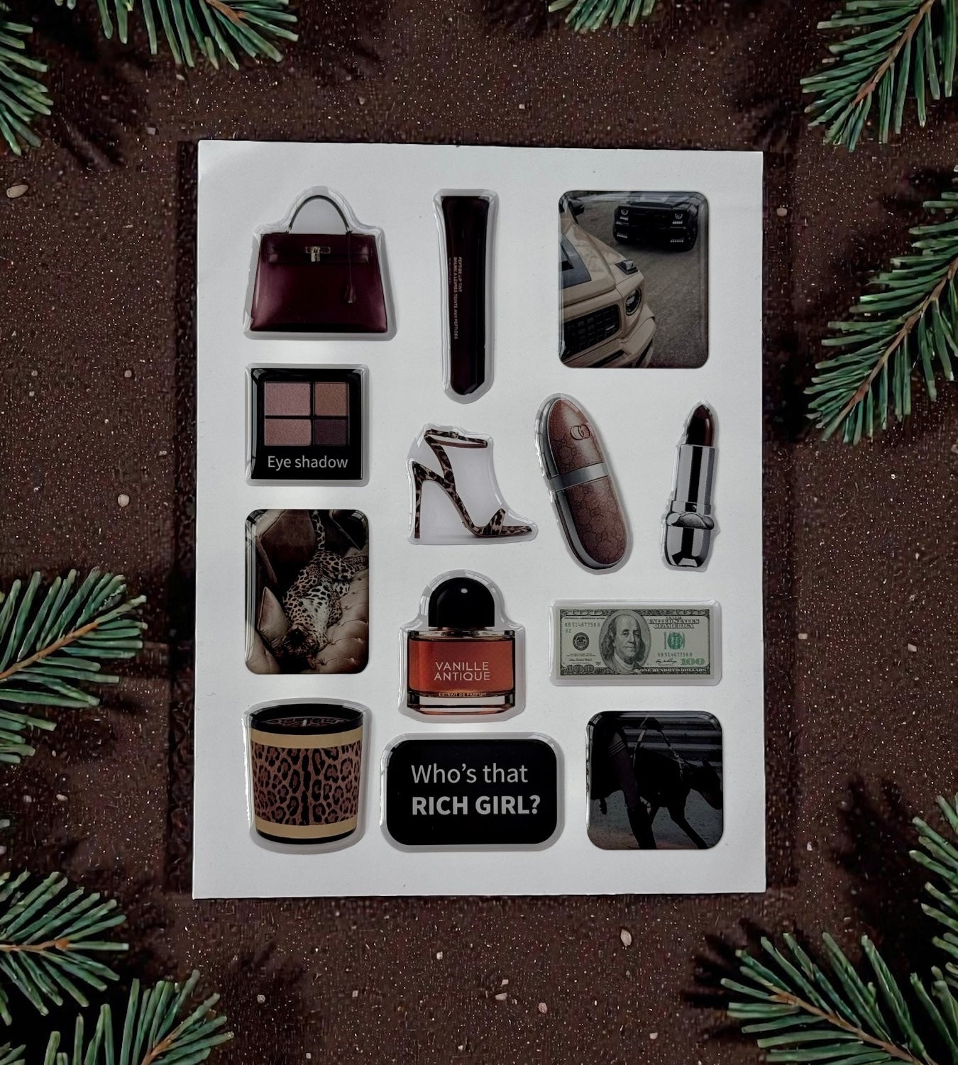 ✨ Luxury Epoxy Glossy Sticker Set (3 Sheets)